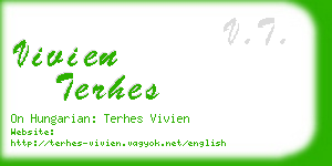 vivien terhes business card